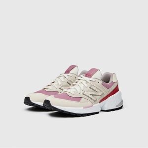 New Balance 574 x Figs Women's Sneakers in Pink and Cream